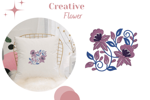 Creative Flowers: A Versatile Embroidery Design for Craft Fair Success
