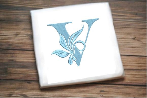 Elegant Floral Alphabet Letter V: A Designer’s Review for Boutique Apparel