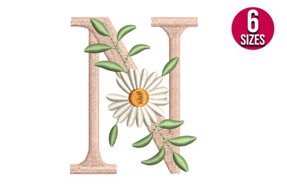 Floral Alphabet Letter N: A Charming Touch for Personalized Gifts