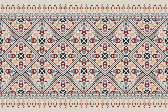 Floral Cross Stitch Texture: An Etsy Seller Review