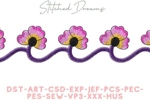 Floral Enchantment Border: A Designer’s Review for Craft Fair Ready Embroidery