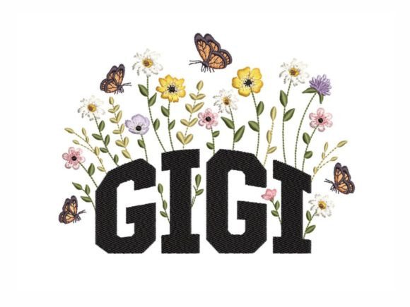 Floral Gigi: A Versatile Embroidery Design for Sellers