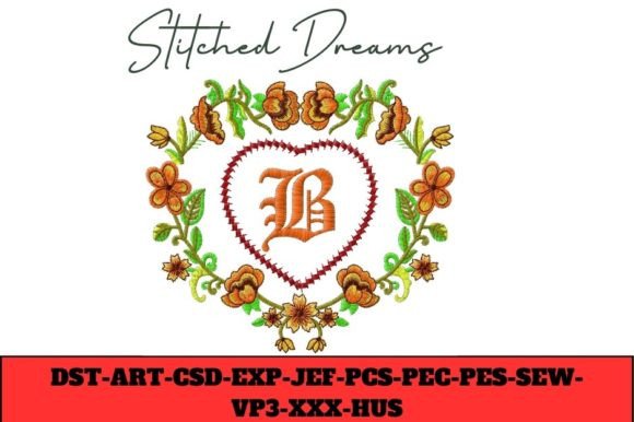 Floral Heart Letter B: A Seasonal Embroidery Review