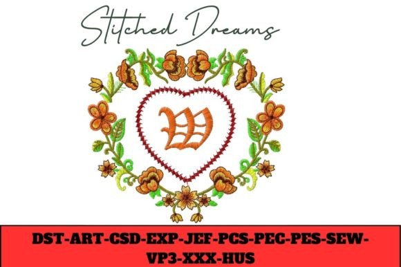 Floral Heart Letter W: A Designer’s Review for Boutique Apparel Projects