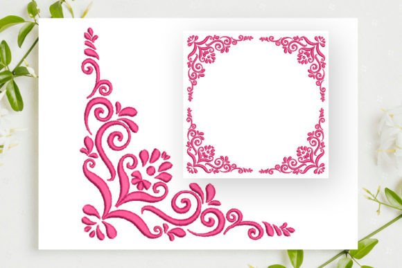 Floral Ornament Corner Border Review for Etsy Sellers