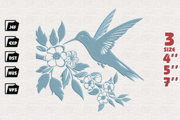 Hummingbird Floral Embroidery Design Review