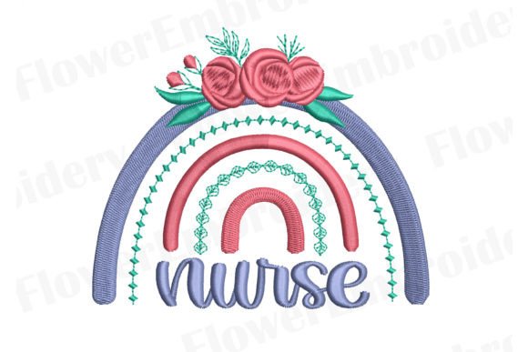 Nurse Rainbow: A Seasonal Embroidery Design with Heart