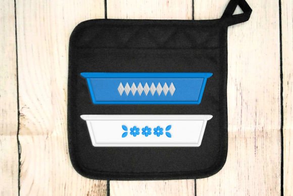 Vintage Casserole Dish Duo Applique Review
