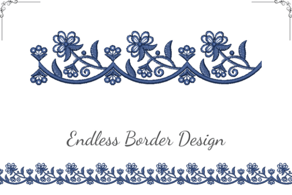 Vintage Floral Border: A Timeless Touch for Craft Sellers